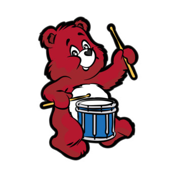 drumming bear
